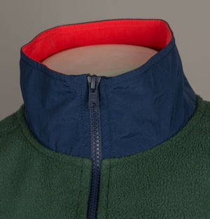 Levi's® 1/4 Zip Polar Fleece Sweatshirt Python Green