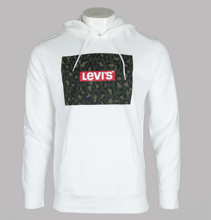 Levi's® Graphic Cheetah Printed Hoodie White