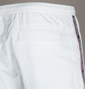 Emporio Armani Logo Taping Swim Shorts White