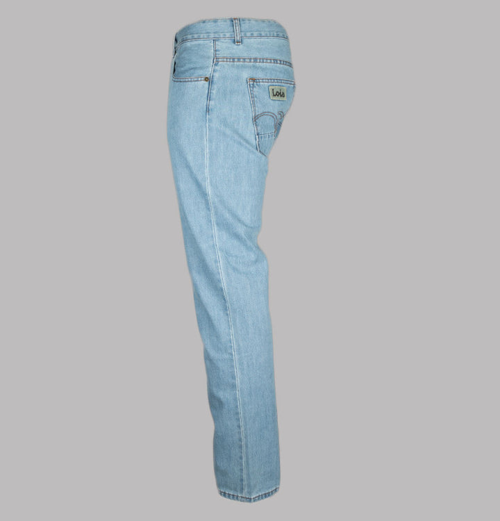 Lois Sierra Bleach T Wash Jeans Blue