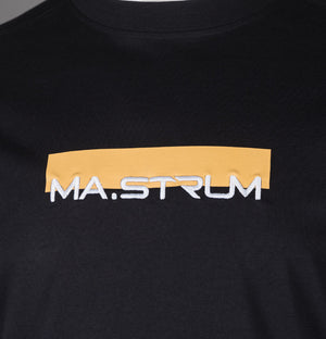 Ma.Strum Block Print T-Shirt Jet Black
