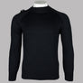 Ma.Strum Crew Neck Knitted Sweat Jet Black