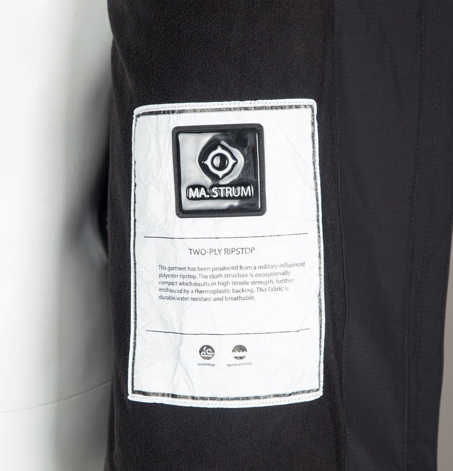 Ma.Strum Fleece Lined Overshirt Jet Black