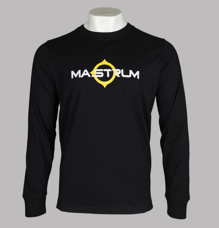 Ma.Strum LS Logo Print T-Shirt Jet Black