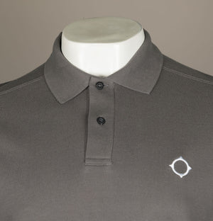 Ma.Strum LS Pique Polo Shirt Dark Slate
