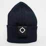 Ma.Strum Rib Beanie Hat Dark Navy