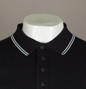 Ma.Strum S/S Jersey Polo Shirt Jet Black