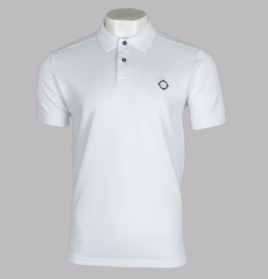 Ma.Strum SS Pique Polo Shirt Optic White