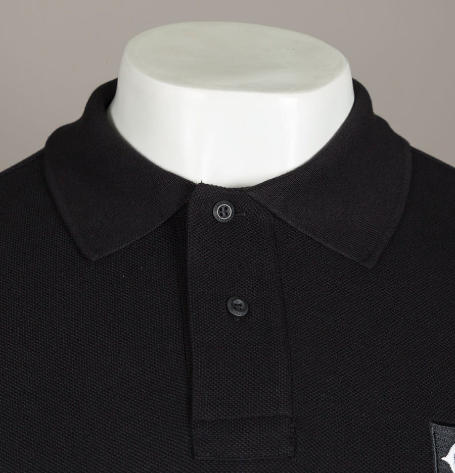 Ma.Strum S/S Pique Polo Shirt Jet Black