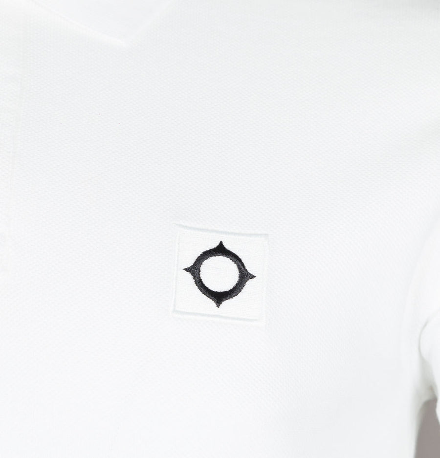 Ma.Strum S/S Pique Polo Shirt Optic White