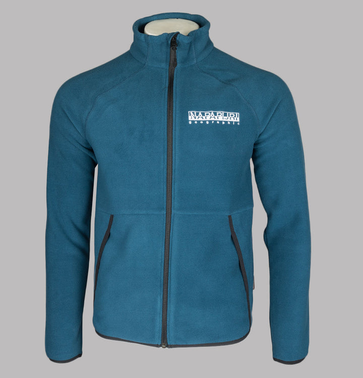 Napapijri Full Zip Tear Box Fleece Blue French