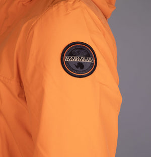 Napapijri Rainforest Pocket Winter Anorak Jacket Orange