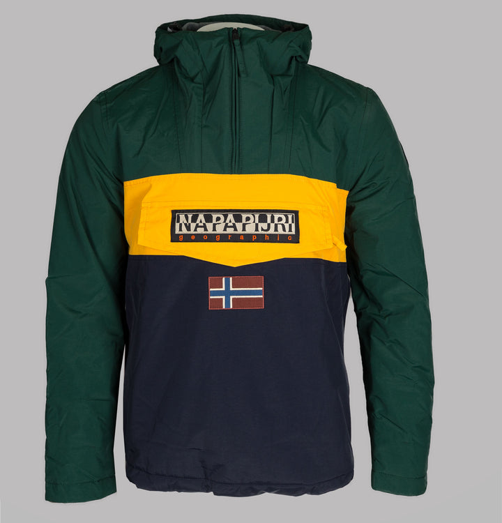 Napapijri Rainforest Colour Block Jacket Blue Multi