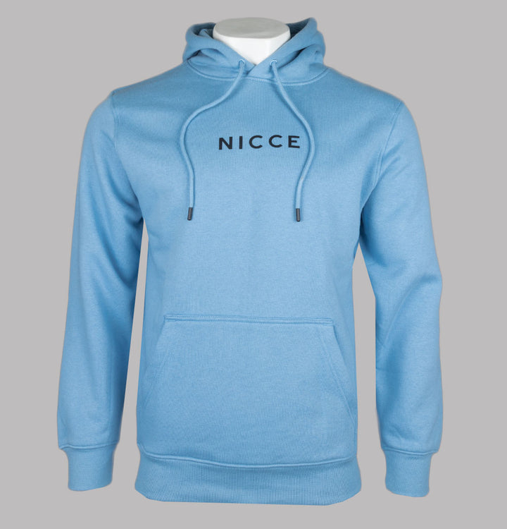 Nicce Centre Logo Hoodie Allure Blue