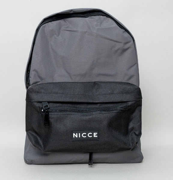 Nicce Detatch Backpack Grey Black Bronx Clothing