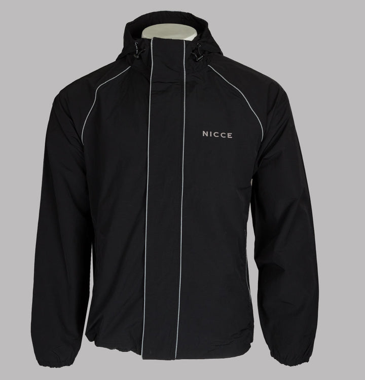 Nicce Linear Jacket Black/Blue Mirage