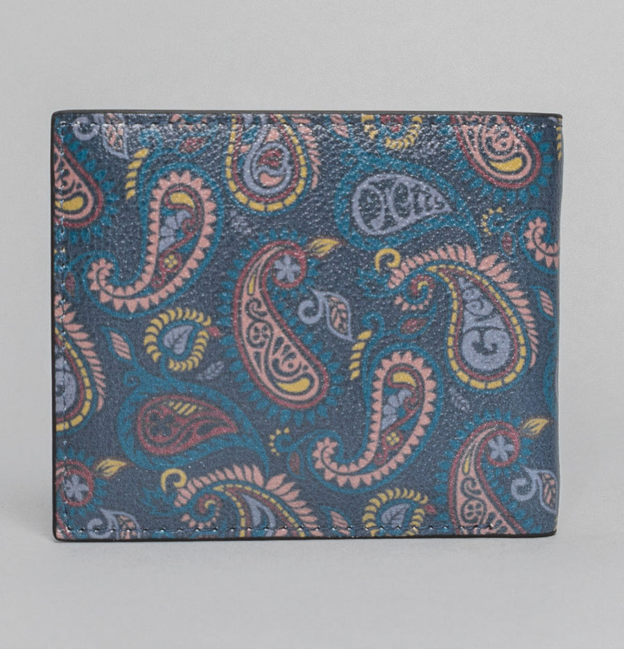 Pretty Green Alloway Paisley Embossed Wallet Multi