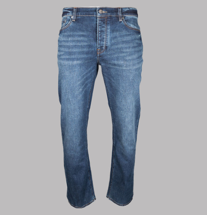 Pretty Green Burnage Regular Fit Jeans 6 Month Wash