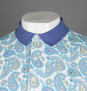 Pretty Green Campbell Paisley Polo Shirt Multi