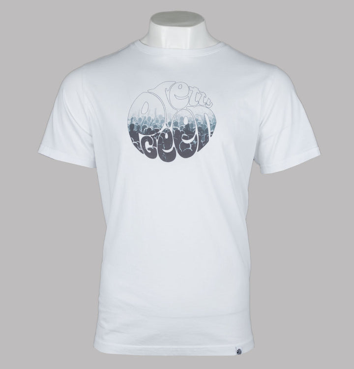 Pretty Green Crowd Logo T-Shirt White