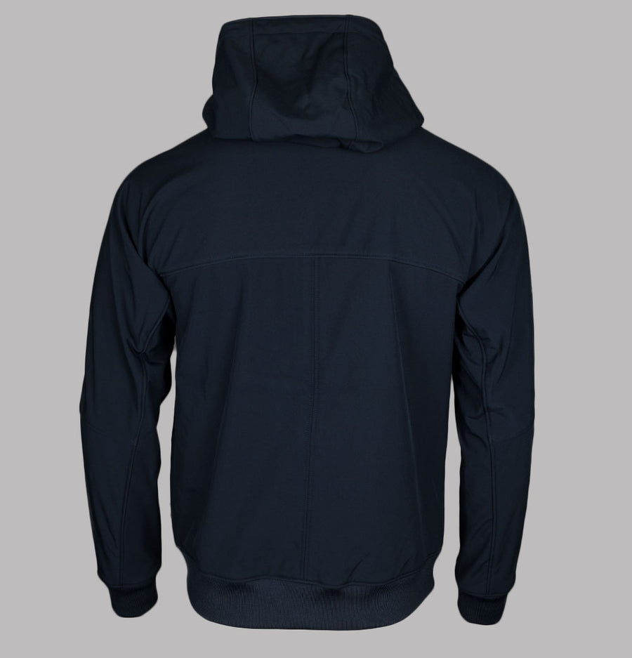 Pretty Green Cyclone Soft Shell Hooded Jacket Navy