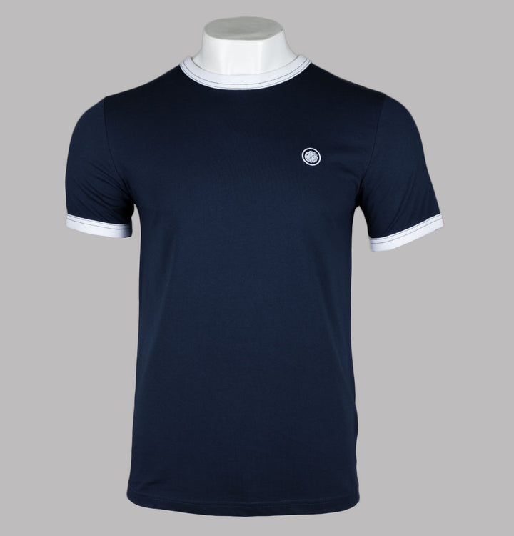 Pretty Green Epsilon Ringer T-Shirt Navy