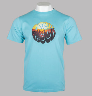 Pretty Green Festival Crowd Logo T-Shirt Light Blue