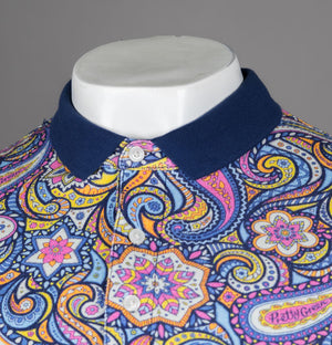 Pretty Green Festival Paisley Polo Multi