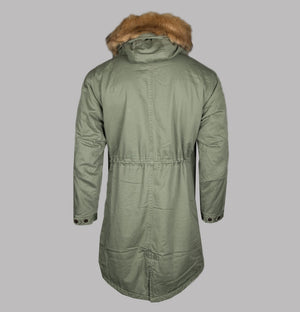 Pretty Green Freeman M-65 Parka Khaki