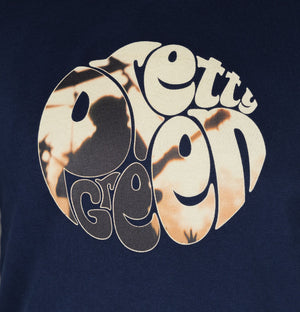 Pretty Green Frontman Logo T-Shirt Navy