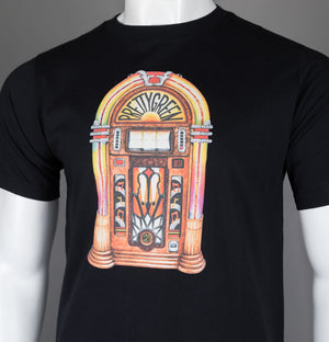 Pretty Green Jukebox T-Shirt Black