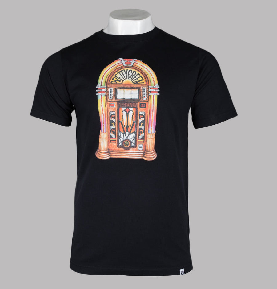 Pretty Green Jukebox T-Shirt Black