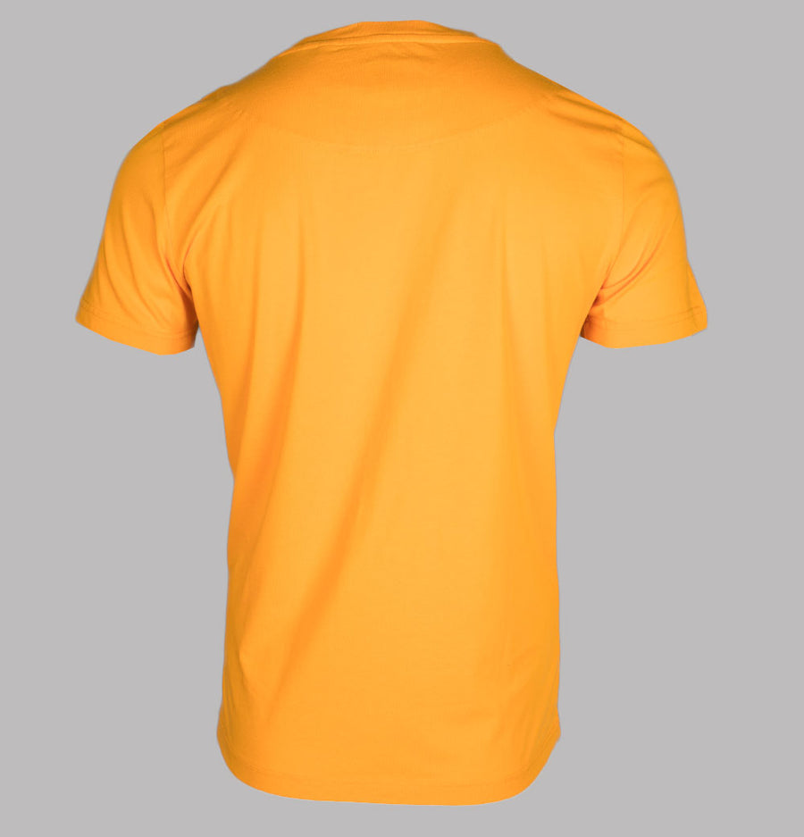 Pretty Green Melted Logo T-Shirt Orange