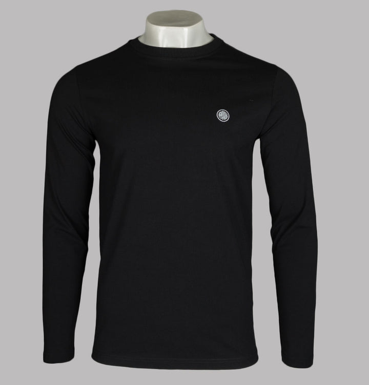 Pretty Green Mitchell LS T-Shirt Black