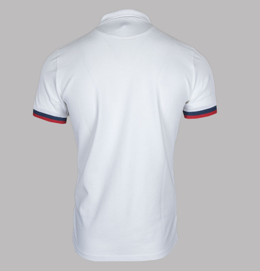 Pretty Green Tilby Stripe Polo Shirt White