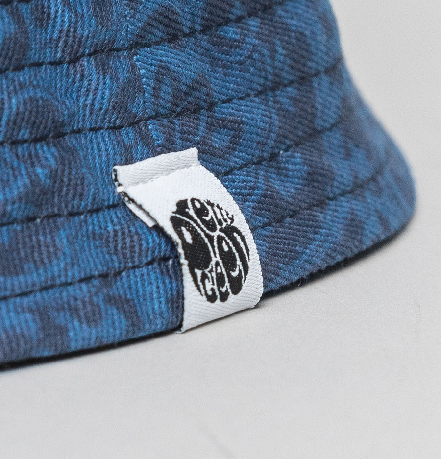 Pretty Green Reversible Tonal Paisley Bucket Hat Navy