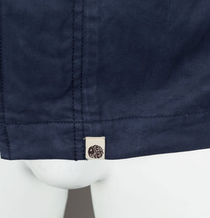 Pretty Green Cotton Zip Up Hooded Jacket Navy