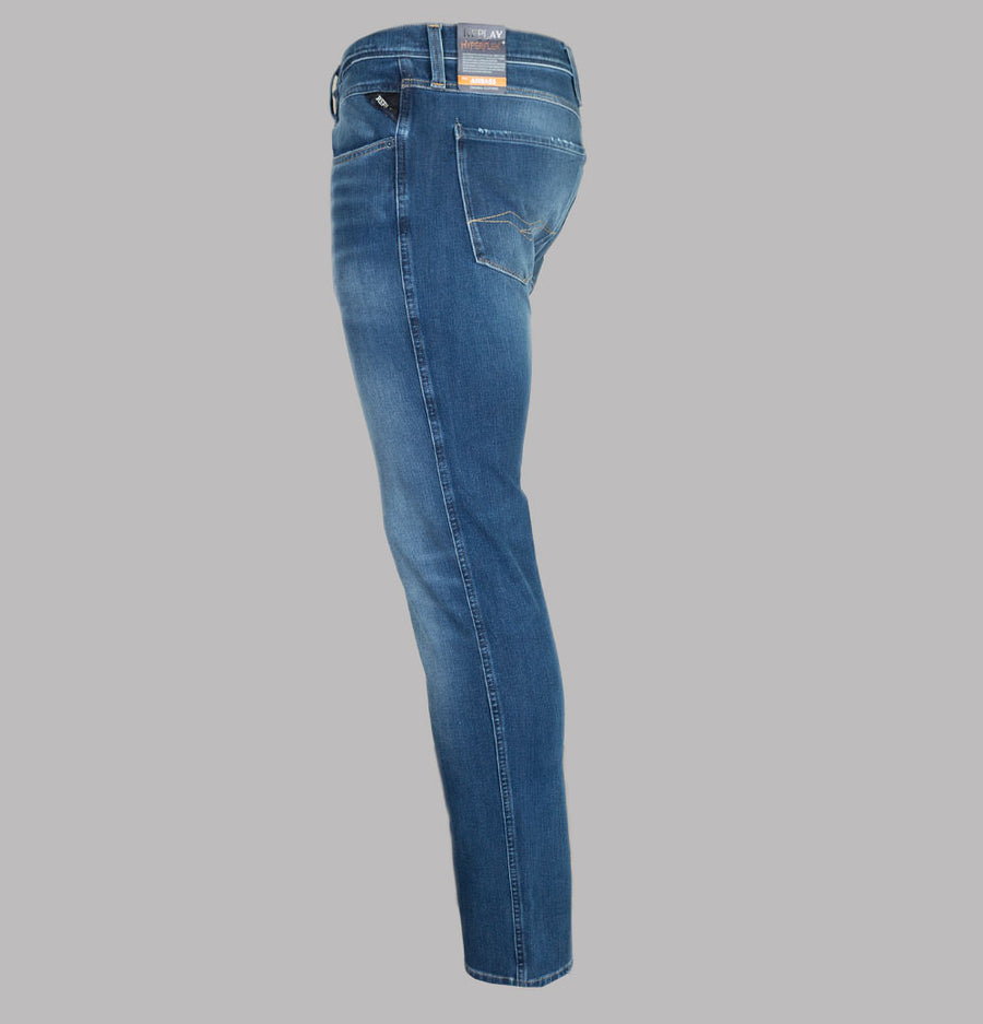 Replay Anbass Slim Fit Hyperflex+ Jeans Medium Blue