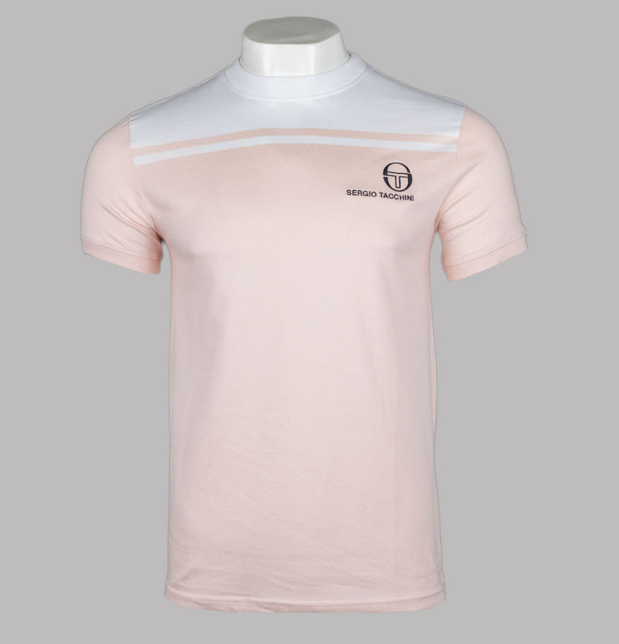 Sergio Tacchini New Young Line T-Shirt Seashell Pink/White