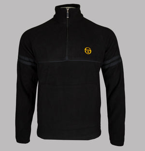 Sergio Tacchini Orion 1/4 Zip Polar Fleece Sweatshirt Black