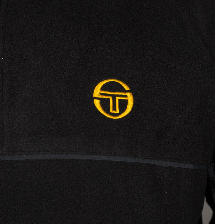 Sergio Tacchini Orion 1/4 Zip Polar Fleece Sweatshirt Black