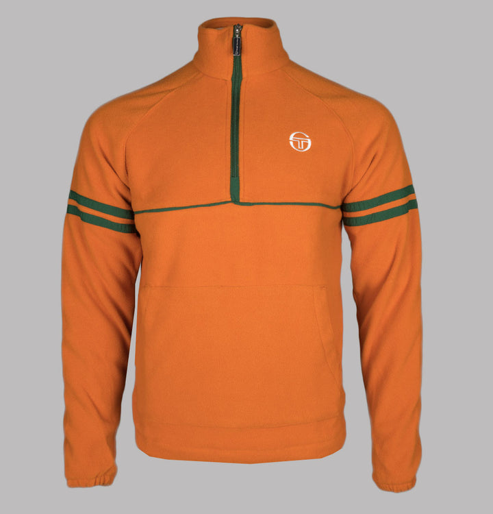 Sergio Tacchini Orion 1/4 Zip Polar Fleece Sweatshirt Orange