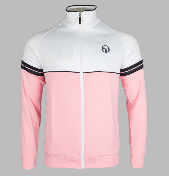 Sergio Tacchini Orion Tracksuit Top Candy Pink White Bronx