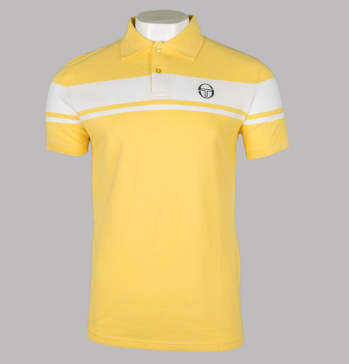 Sergio Tacchini Young Line Polo Shirt Lemon Drop/White