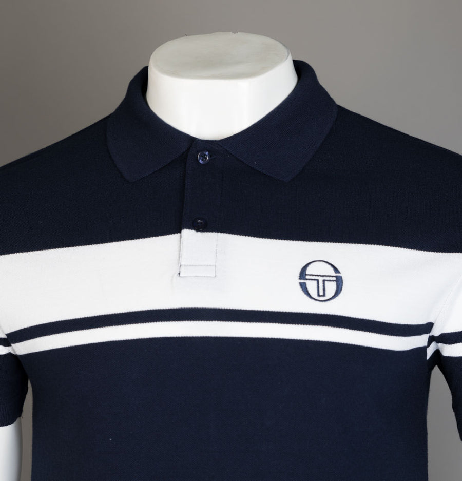 Sergio Tacchini Young Line Polo Shirt Maritime Blue/White