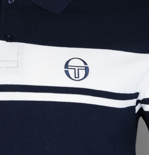 Sergio Tacchini Young Line Polo Shirt Maritime Blue/White