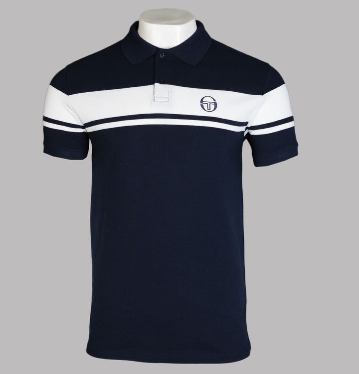 Sergio Tacchini Young Line Polo Shirt Maritime Blue/White