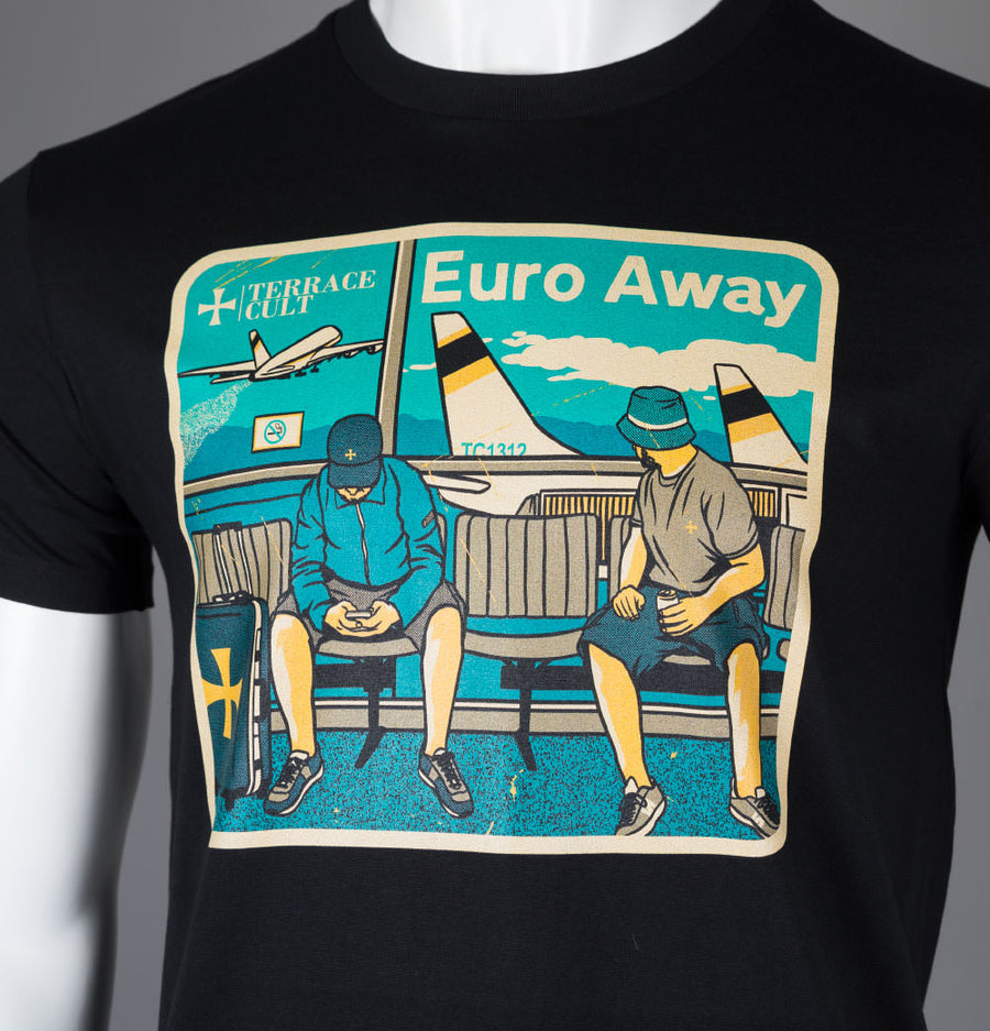 Terrace Cult Euro Away T-Shirt Black