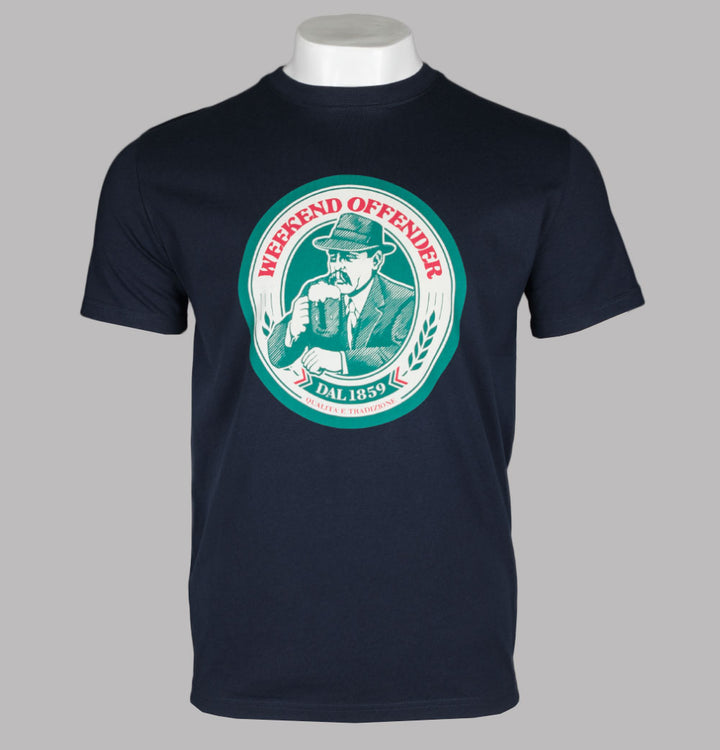 Weekend Offender Birra T-Shirt Navy