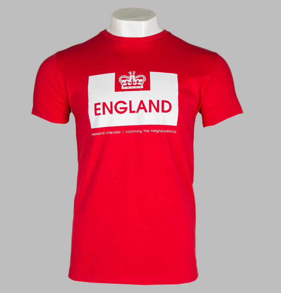 Weekend Offender England Edition T-Shirt Red